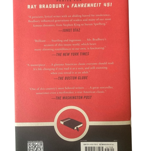 Fahrenheit 451 60th Anniversary Edition Book - Picture 2 of 2